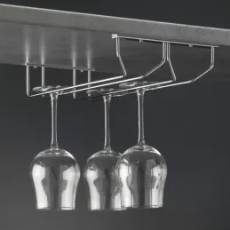 Dvostruki držač za čaše / sjajni krom