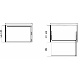 Izvlačna košara za dodatke s prigušenjem / Antracit