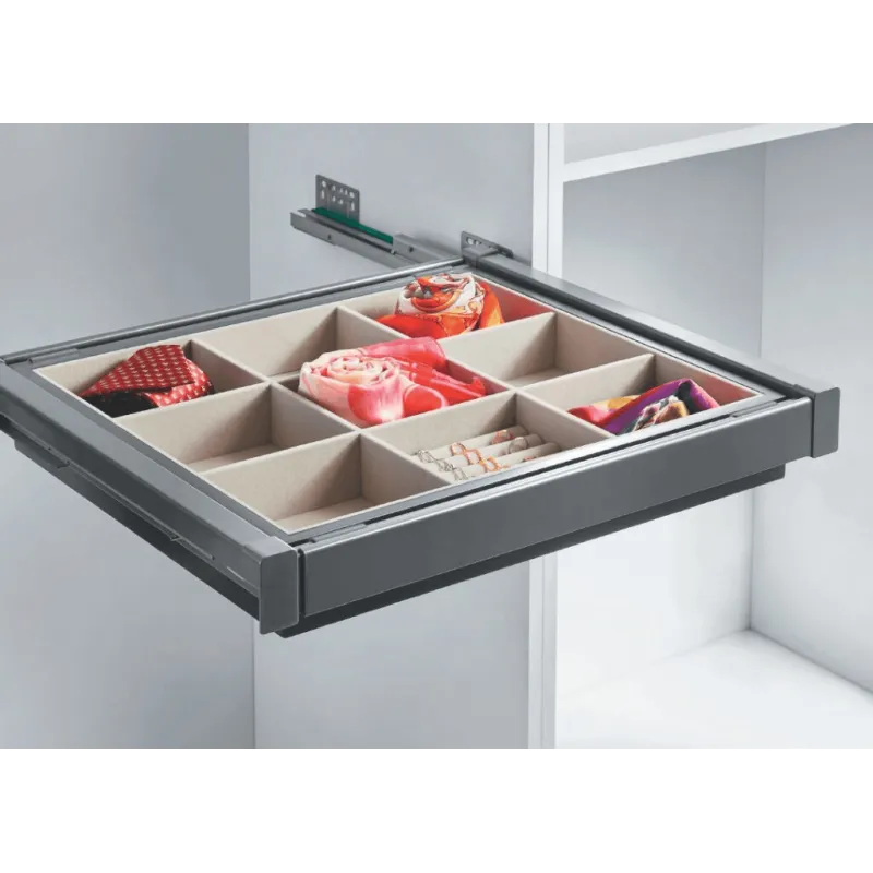 Izvlačna košara za dodatke s prigušenjem / Antracit