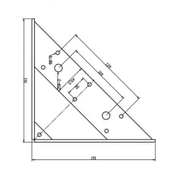 Namještajna noga VENEA / Mat crna