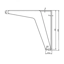 Namještajna noga VENEA / Sjajni krom