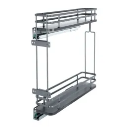 Koš za potpuno izvlačenje ELEGANCE bočni s prigušenjem / Antracit