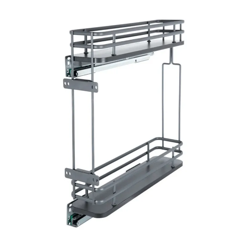 Koš za potpuno izvlačenje ELEGANCE bočni s prigušenjem / Antracit