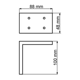 Nogica za namještaj DIVANI / aluminij