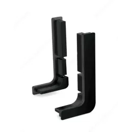 Set završetaka za ručkarski profil PARMA - J / Crna mat