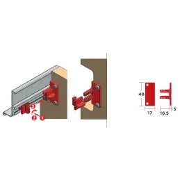 Ručica za vrata PARMA - C / Bijela sjajna