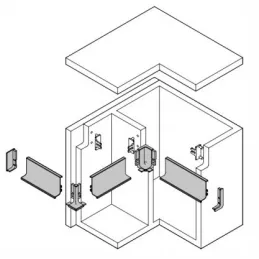 Profil za ručice za vrata PARMA - J / Crna mat
