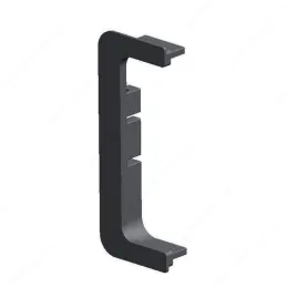 Set PVC završetaka za držač profila PARMA - C / Mat crna