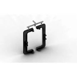 Set PVC završetaka za držač profila PARMA - C / Mat crna