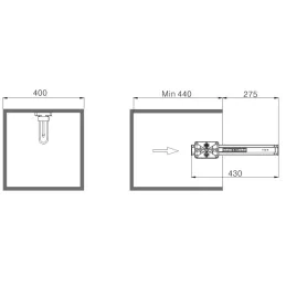 Izvlačni vješalica za odjeću / Antracit