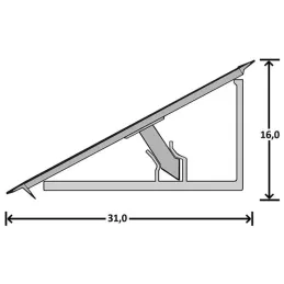 Brtvni profil PFLEIDERER 112 / Portlan Pepper crni