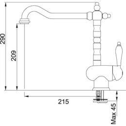 Baterija Franke OLD ENGLAND / Krom