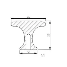 Ručka FIORD / Crna patina