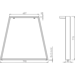 Stolne noge KALABRIA A Crna / Par