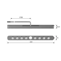 Dizajnersko osvjetljenje kreveta LUCKY LINE / Topla bijela