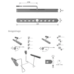 Dizajnersko osvjetljenje kreveta LUCKY LINE / Topla bijela