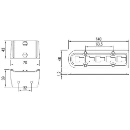 Okov za podešavanje visine rešetki VARIFIX