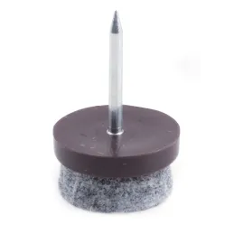 Klizni nosač s filcom, smeđi / 10 komada