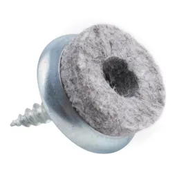 Klizni vijci s flanelom Krom / 10 kom