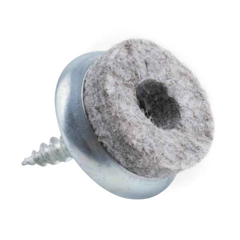 Klizni vijci s flanelom Krom / 10 kom