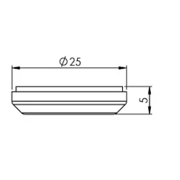 Samoljepljivi klizači s teflonom, sivi / 10 komada