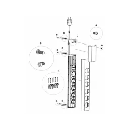 Unutarnja utičnica Bachmann Casia 4x 230V / Nečelik