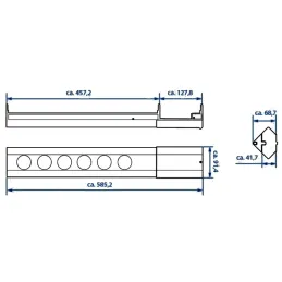 Unutarnja utičnica Bachmann Casia 4x 230V / Nečelik