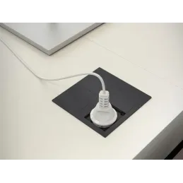 Električna utičnica VersaHit 2 x 230V FRENCH / Mat crna