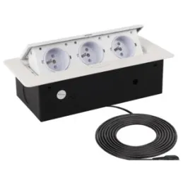 Sklopna električna utičnica 3x230V / Bijela