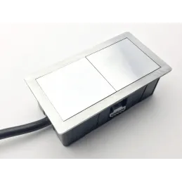 Električna utičnica VersaHit Mono 1 x 230V FRENCH / Neorđajući čelik