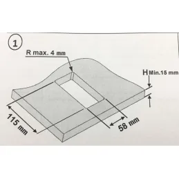 Električna utičnica VersaHit Mono 1 x 230V FRANCUSKA / Bakarna