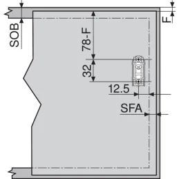 Mehanizam za preklop HK-S sivi / SET